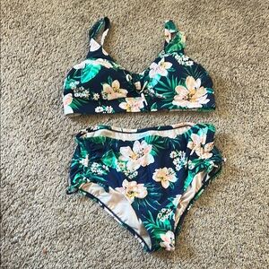 Kona Sol Tropical Print Bikini